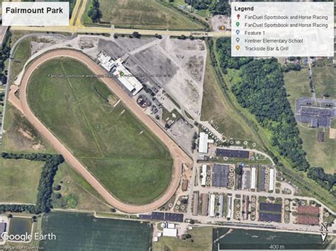 Fairmount Park Horse Racing Track in Illinois .